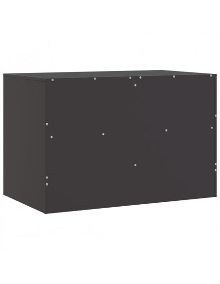 Mobile TV Nero 67x39x44 cm in Acciaio