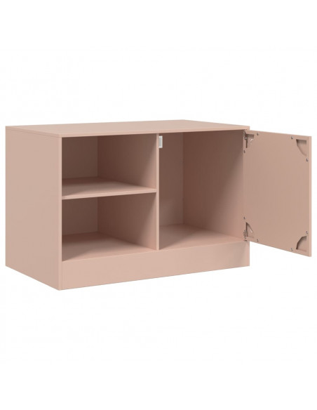 Mobili TV 2 pz Rosso 67x39x44 cm in Acciaio