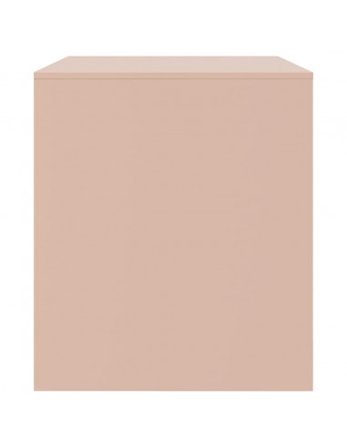 Mobili TV 2 pz Rosso 67x39x44 cm in Acciaio