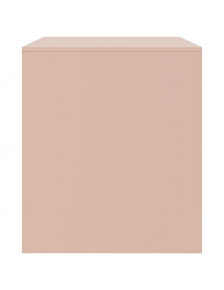 Mobili TV 2 pz Rosso 67x39x44 cm in Acciaio
