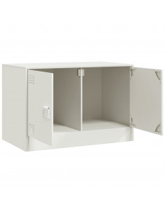 Mobili TV 2 pz Bianchi 67x39x44 cm in Acciaio 2