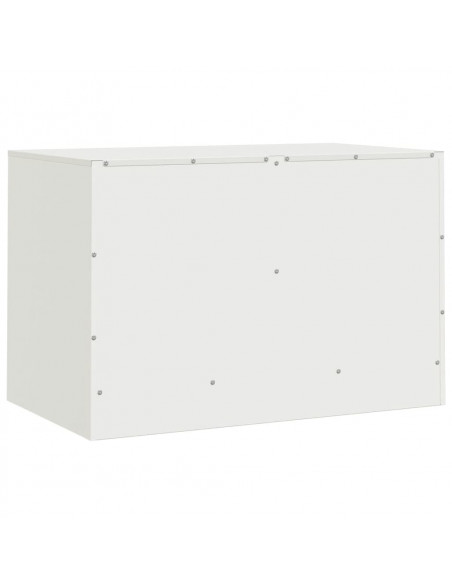 Mobili TV 2 pz Bianchi 67x39x44 cm in Acciaio