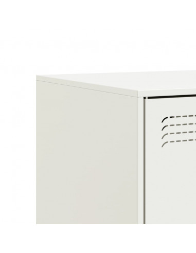 Mobili TV 2 pz Bianchi 67x39x44 cm in Acciaio