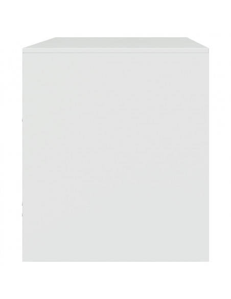 Mobili TV 2 pz Bianchi 67x39x44 cm in Acciaio
