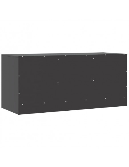 Mobile TV Nero 99x39x44 cm in Acciaio