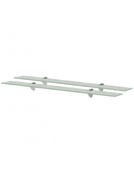 Mensole Galleggianti 2 pz in Vetro 90x20 cm 8 mm