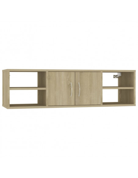 Scaffale a Parete Rovere Sonoma 102x30x29 cm Legno Multistrato