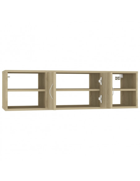 Scaffale a Parete Rovere Sonoma 102x30x29 cm Legno Multistrato