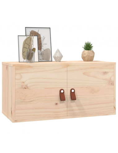 Pensili Grigi 2 pz 60x30x30 cm in Legno Massello di Pino