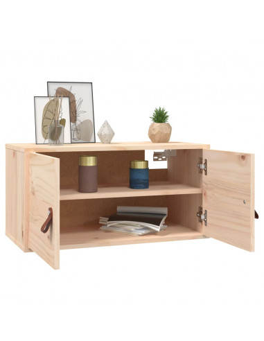 Pensili Grigi 2 pz 60x30x30 cm in Legno Massello di Pino