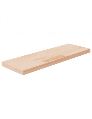 Ripiano 60x20x2,5 cm Legno Massello di Rovere Non Trattato