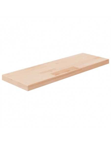 Ripiano 60x20x2,5 cm Legno Massello di Rovere Non Trattato
