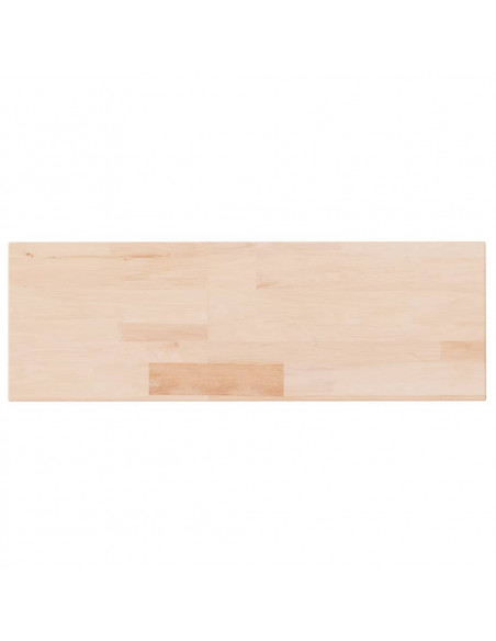 Ripiano 60x20x2,5 cm Legno Massello di Rovere Non Trattato