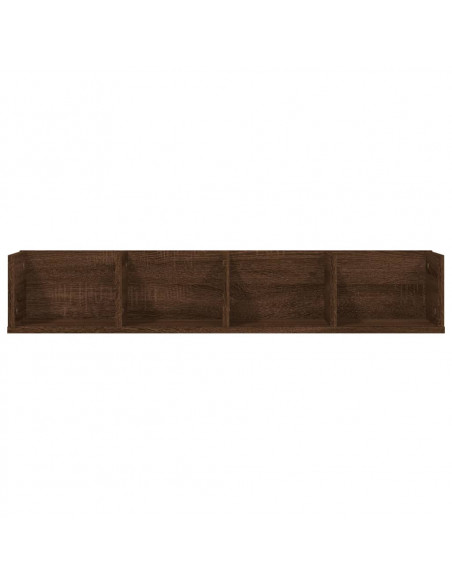 Mensola a Muro CD Rovere Marrone 100x18x18cm Legno Multistrato