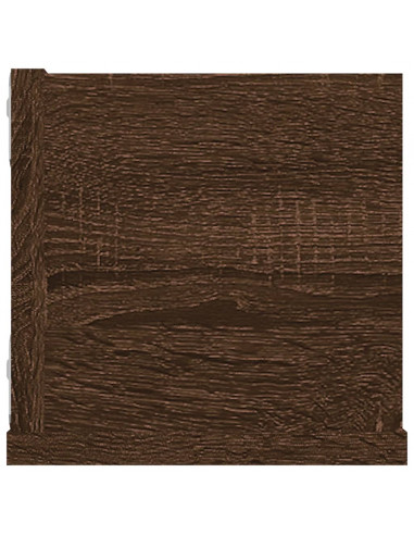 Mensola a Muro CD Rovere Marrone 100x18x18cm Legno Multistrato