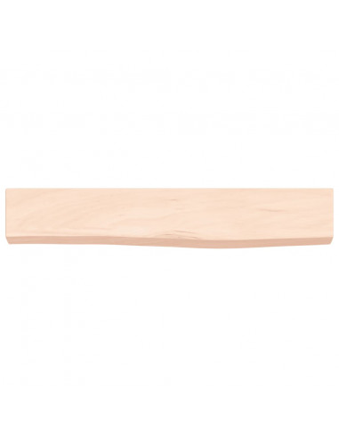 Ripiano a Parete 60x10x4 cm Legno Massello Rovere Non Trattato