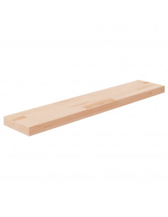 Ripiano 100x20x4 cm Legno Massello di Rovere Non Trattato 2