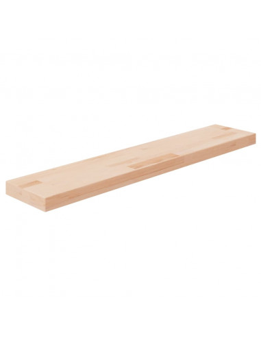Ripiano 100x20x4 cm Legno Massello di Rovere Non Trattato