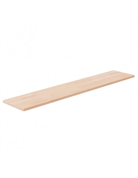 Ripiano 100x20x1,5 cm Legno Massello di Rovere Non Trattato