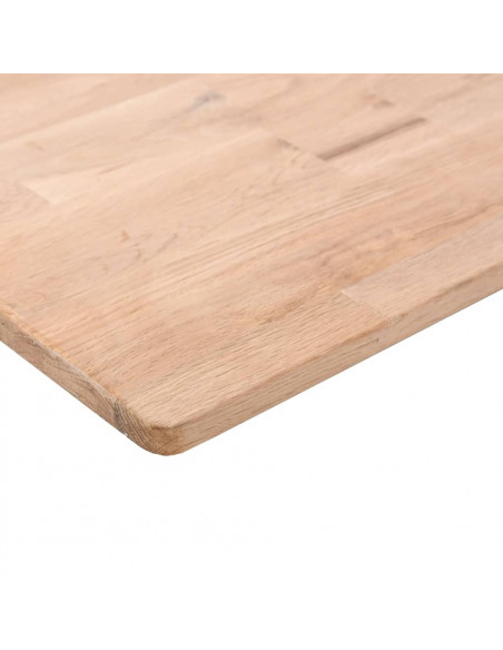 Ripiano 100x20x1,5 cm Legno Massello di Rovere Non Trattato