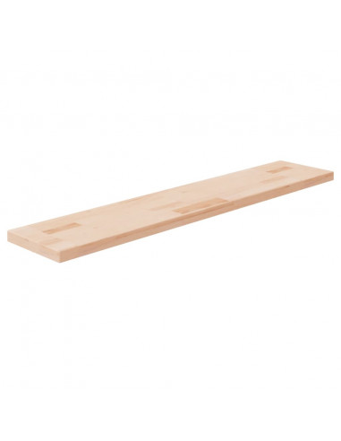 Ripiano 100x20x2,5 cm Legno Massello di Rovere Non Trattato