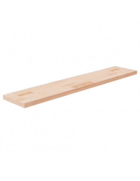 Ripiano 100x20x2,5 cm Legno Massello di Rovere Non Trattato