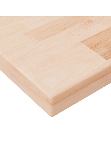 Ripiano 100x20x2,5 cm Legno Massello di Rovere Non Trattato
