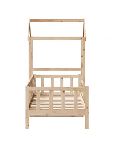 Dormeuse con Tetto 80x200 cm in Legno Massello di Pino