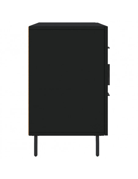 Credenza Nera 100x36x60 cm in Legno Multistrato