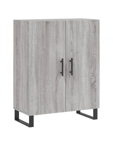 Credenza Grigio Sonoma 69,5x34x180 cm in Legno Multistrato