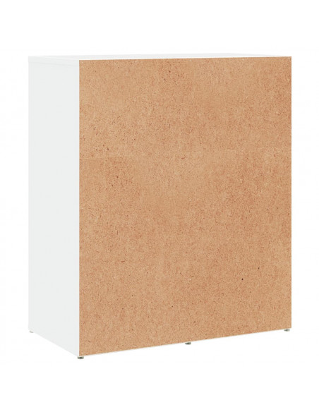 Credenze 2 pz Bianche 60x31x70 cm in Legno Multistrato