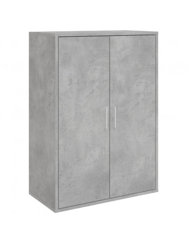 Credenze 2 pz Grigio Cemento 60x31x84 cm in Legno Multistrato