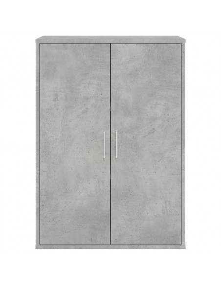 Credenze 2 pz Grigio Cemento 60x31x84 cm in Legno Multistrato