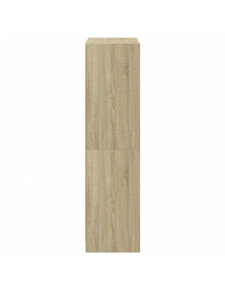 Credenza con Ante Rovere Sonoma 68x37x142 cm Legno Multistrato