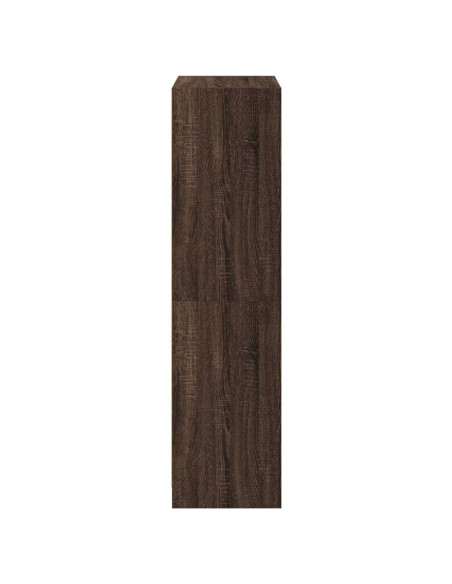 Credenza con Ante Rovere Marrone 68x37x142 cm Legno Multistrato
