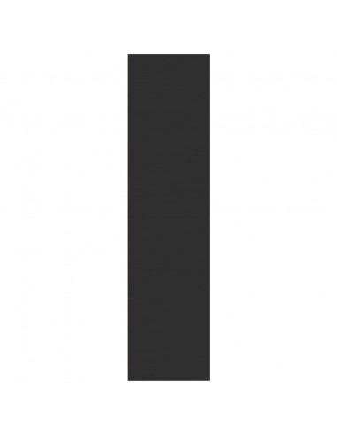 Armadio Nero 80x50x200 cm in Legno Multistrato