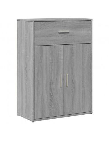 Credenze 2 pz Grigio Sonoma 60x30x84 cm in Legno Multistrato