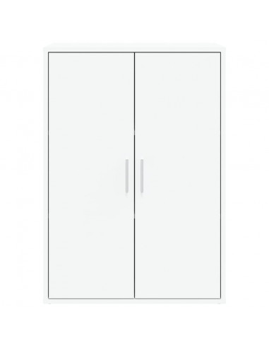 Credenze 2 pz Bianche 60x31x84 cm in Legno Multistrato