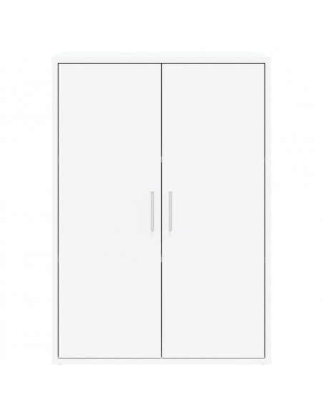 Credenze 2 pz Bianche 60x31x84 cm in Legno Multistrato