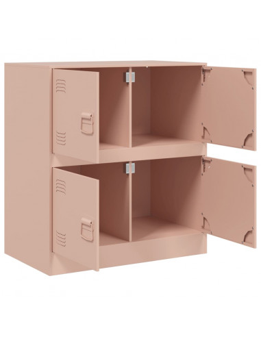 Credenza Rosa 67x39x73 cm in Acciaio