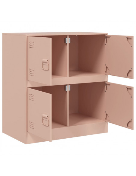 Credenza Rosa 67x39x73 cm in Acciaio