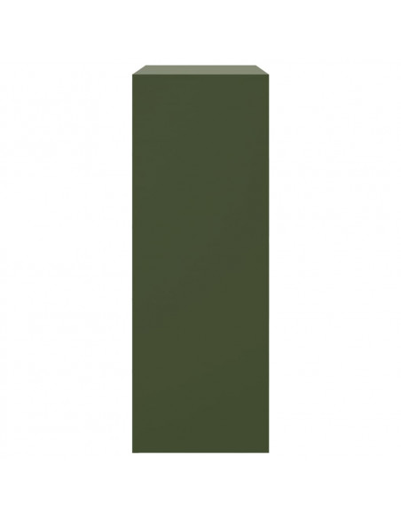 Credenza Verde Oliva 67x39x107 cm in Acciaio