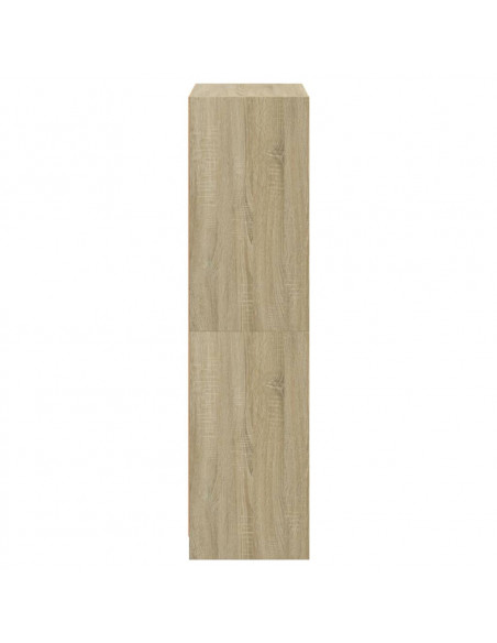 Credenza con Ante Rovere Sonoma 68x37x142 cm Legno Multistrato