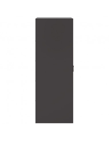 Credenza Nera 34,5x39x107 cm in Acciaio