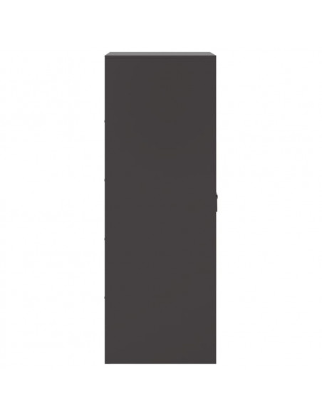 Credenza Nera 34,5x39x107 cm in Acciaio