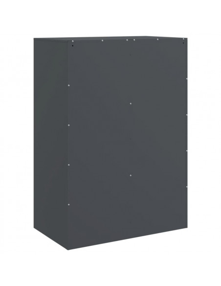 Credenza Antracite 67x39x95 cm in Acciaio
