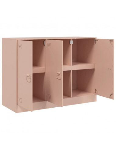 Credenza Rosa 99x39x73 cm in Acciaio