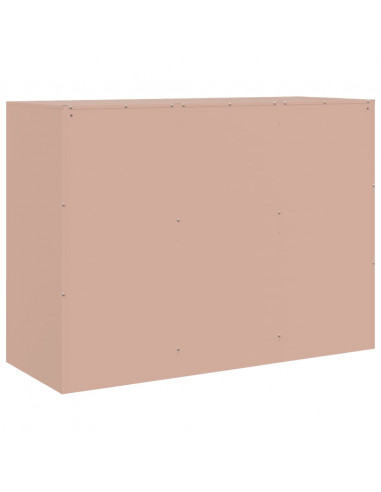 Credenza Rosa 99x39x73 cm in Acciaio