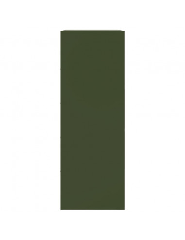 Credenza Verde Oliva 67x39x107 cm in Acciaio