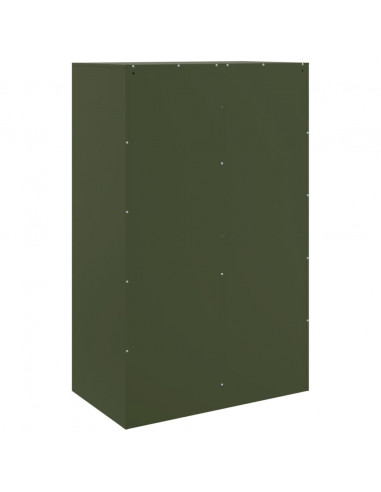 Credenza Verde Oliva 67x39x107 cm in Acciaio